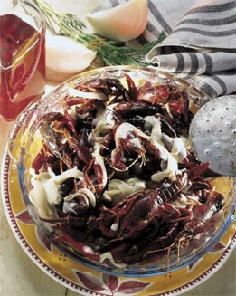 CANGREJOS CON SALSA DE CAVA Y ESTRAGON