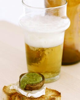 CHAMPIÑONES AL PESTO