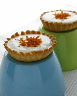 TARTALETAS DE QUESO Y MANDARINA