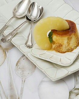 FLAN DE PIÑA Y LECHE CONDENSADA