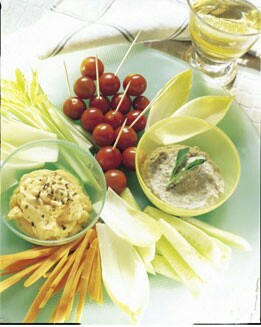 CRUDITÉS A LAS DOS SALSAS