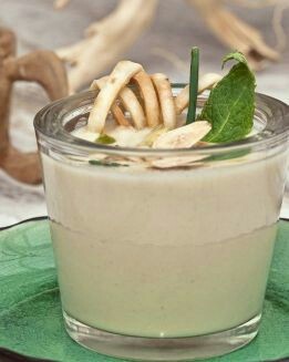 AJOBLANCO DE MELóN Y MANGO CON AGUACATE