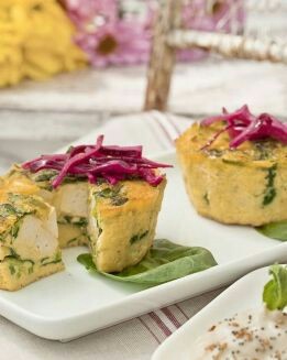 PASTEL DE ESPINACAS CON SALSA ROQUEFORT