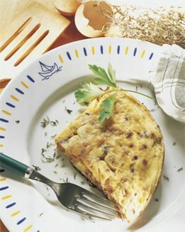 TORTILLA DE CAMEMBERT Y NUECES