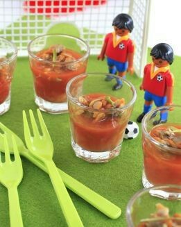 CHUPITOS DE TOMATE Y BERBERECHOS