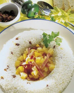 ENSALADA TEMPLADA DE ARROZ CON PIÑA