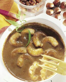 LANGOSTINOS EN SALSA AGRIDULCE