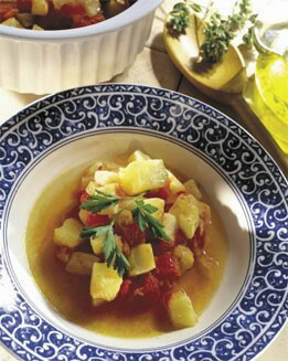 CAZUELA DE TOMATES ESTOFADOS
