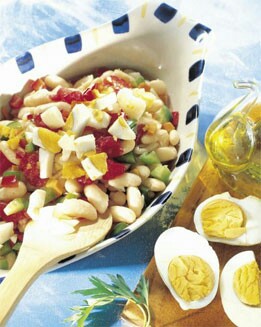 ENSALADA DE HABAS TIERNAS