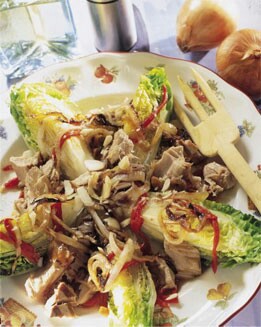 ENSALADA DE ATÚN CON VINAGRETA DULCE