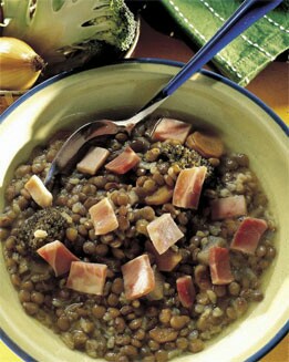 PUCHERO DE LENTEJAS Y BRÉCOL
