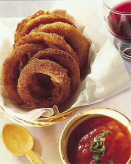 AROS DE CEBOLLA CON SALSA PICANTE