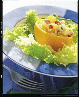 ENSALADA DE PIÑA Y CANGREJO