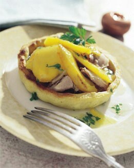 TARTALETAS DE POLLO Y MANGO
