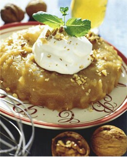DULCE DE MANZANAS CON NATA