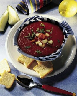 GAZPACHO CON ATÚN Y SALMÓN FRESCO
