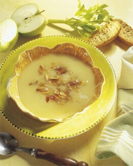 CREMA TEMPLADA DE MANZANA Y AHUMADOS