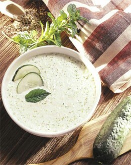CREMA DE PEPINO Y YOGUR