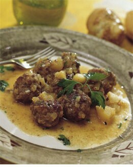 ALBÓNDIGAS DE TERNERA Y MANZANA