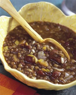 LENTEJAS CON MORCILLA