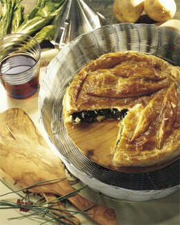HOJALDRE DE VERDURAS Y CREMAS
