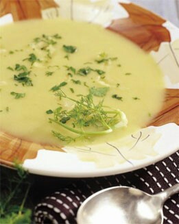 CREMA DE CALABACÍN A LA HIERBABUENA