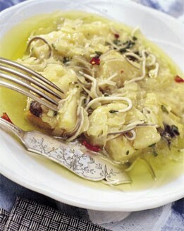 BACALAO Y ANGULAS EN SALSA VERDE