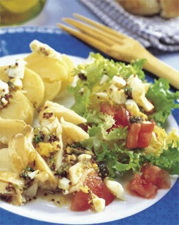 ENSALADA DE PATATAS Y BACALAO