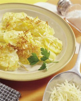 PATATAS GRATINADAS CON QUESO EMMENTAL