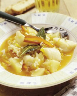 PATATAS CON BACALAO Y ARROZ