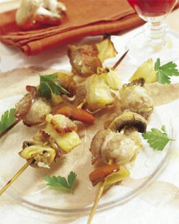 BROCHETA DE BACALAO