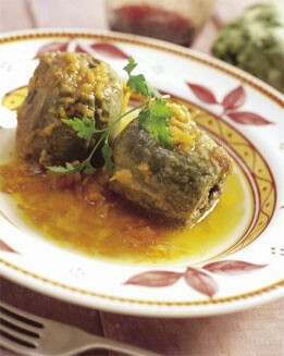 ALCACHOFAS CON SALSA DE OPORTO