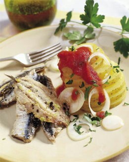 BOQUERONES MACERADOS A LA PARRILLA