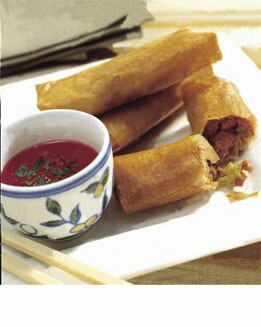 ROLLITOS DE PRIMAVERA RELLENOS DE CARNE