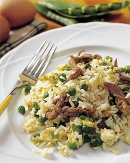 ARROZ CON TERNERA Y GUISANTES