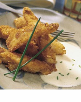 APERITIVOS DE MERO REBOZADOS AL LIMÓN