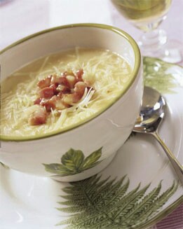 CREMA DE BACÓN AL VINO BLANCO