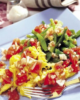 ENSALADA DE JUDÍAS CON HUEVOS