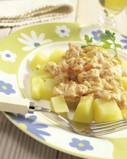 PATATAS CON CREMA DE ALMENDRAS