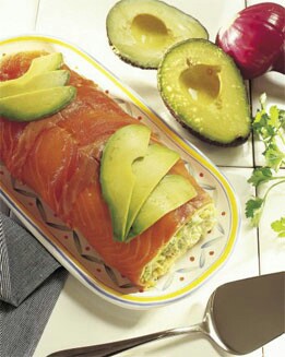 ENVUELTO DE SALMÓN CON QUESO
