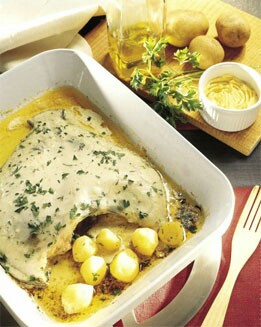 RODABALLO AL HORNO CON ESTRAGÓN