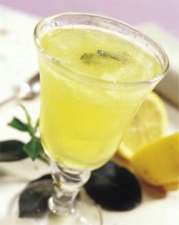 SORBETE DE LIMÓN Y MENTA