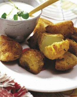 PATATAS EMPANADAS CON HIERBAS AROMÁTICAS