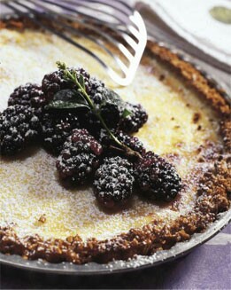 TARTA DE QUESO RICOTA Y MORAS