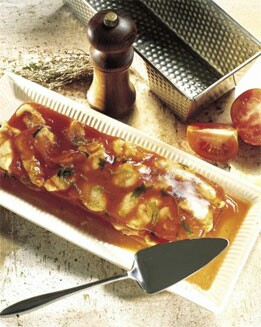 ASPIC DE RAPE Y TOMATE