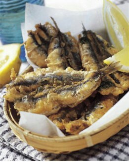 CESTA DE BOQUERONES FRITOS