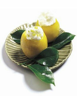 LIMONES HELADOS CON MENTA