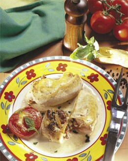 PECHUGAS DE POLLO CON ALBAHACA