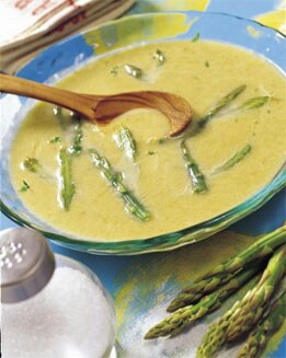 CREMA DE ESPÁRRAGOS TRIGUEROS Y PUERRO