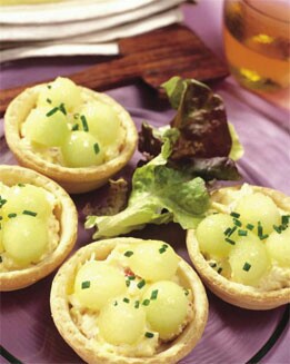 TARTALETAS DE ENSALADA DE CANGREJO